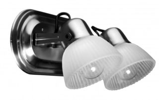 LÍNEA SPOT con tulipa. Colores blanco, negro, platil y cobre viejo