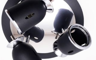 LÍNEA NIZA negro. Apto para ventiladores